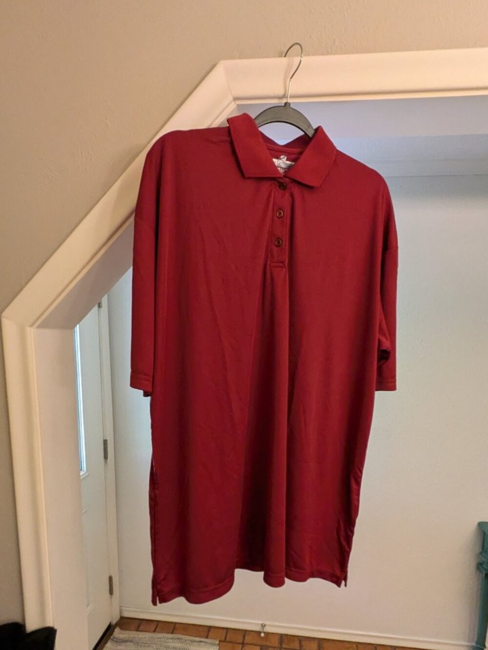 3XL Burgundy Maroon Ladies Womens Value Moisture Wicking Polo Professional Shirt